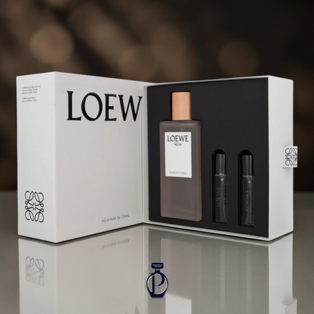 Loewe Agua Mar de Coral Eau de Toilette 100ml EDT + Agua Drop 10ml EDP Set (Dama)