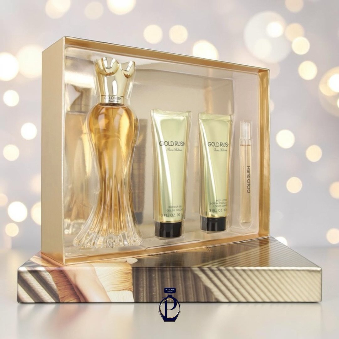 Paris Hilton Gold Rush Eau de Parfum 100ml EDP Set 4 Piezas (Dama)