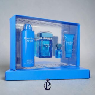 Perry Ellis Aqua Eau de Toilette 100ml EDT Set (Caballero)