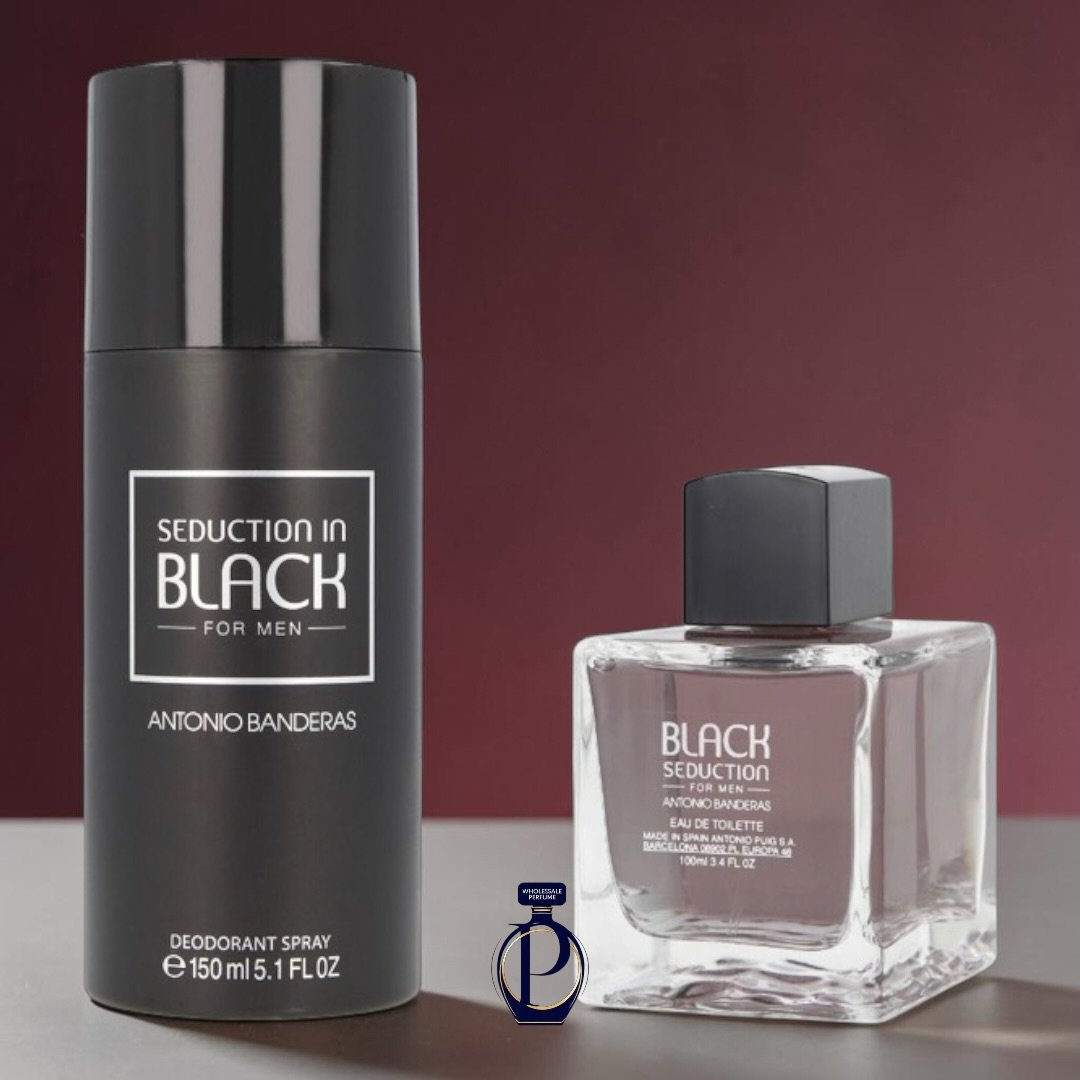 Antonio Banderas Black Seduction 100ml EDT Set (Caballero)